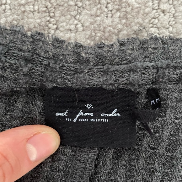 Dark grey waffle knit top - Picture 4 of 5